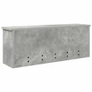 Vægmonteret Jakkeholder med hylde Beton Grå 80 x 20 x 30 cm