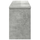 Vægmonteret Jakkeholder med hylde Beton Grå 80 x 20 x 30 cm