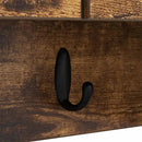 Vægmonteret Jakkeholder med hylde Røget eg 80 x 20 x 30 cm