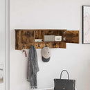 Vægmonteret Jakkeholder med hylde Røget eg 80 x 20 x 30 cm