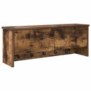 Vægmonteret Jakkeholder med hylde Røget eg 80 x 20 x 30 cm