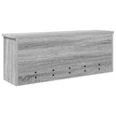 Vægmonteret Jakkeholder med hylde Grå Sonoma 80 x 20 x 30 cm