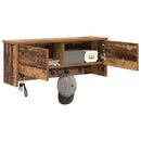 Vægmonteret Jakkeholder med hylde Gammelt træ 80 x 20 x 30 cm