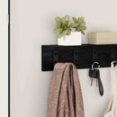Vægmonteret Jakkeholder Vægmonteret Sort eg 40 x 10,5 x 10,5 cm