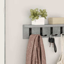 Vægmonteret Jakkeholder Beton Grå 40 x 10,5 x 10,5 cm