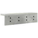 Vægmonteret Jakkeholder Beton Grå 40 x 10,5 x 10,5 cm