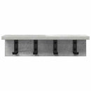 Vægmonteret Jakkeholder Beton Grå 40 x 10,5 x 10,5 cm