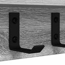 Vægmonteret Jakkeholder Grå Sonoma 40 x 10,5 x 10,5 cm