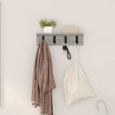 Vægmonteret Jakkeholder Grå Sonoma 40 x 10,5 x 10,5 cm