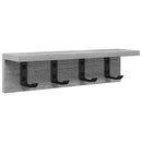 Vægmonteret Jakkeholder Grå Sonoma 40 x 10,5 x 10,5 cm
