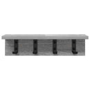 Vægmonteret Jakkeholder Grå Sonoma 40 x 10,5 x 10,5 cm