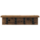 Vægmonteret Jakkeholder Gammelt træ 40 x 10,5 x 10,5 cm