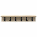Vægmonteret Jakkeholder Sonoma eg 60 x 10,5 x 10,5 cm