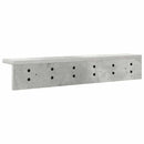 Vægmonteret Jakkeholder Beton Grå 60 x 10,5 x 10,5 cm