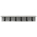 Vægmonteret Jakkeholder Beton Grå 60 x 10,5 x 10,5 cm