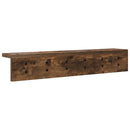 Vægmonteret Jakkeholder Røget eg 60 x 10,5 x 10,5 cm