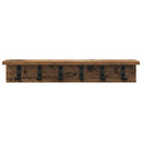 Vægmonteret Jakkeholder Gammelt træ 60 x 10,5 x 10,5 cm