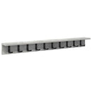 Vægmonteret Jakkeholder Beton Grå 100 x 10,5 x 10,5 cm
