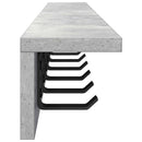 Vægmonteret Jakkeholder Beton Grå 100 x 10,5 x 10,5 cm