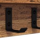 Vægmonteret Jakkeholder Gammelt træ 100 x 10,5 x 10,5 cm