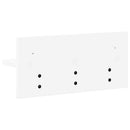 Vægmonteret Jakkeholder Hvid 40 x 10,5 x 18 cm Konstrueret træ