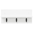 Vægmonteret Jakkeholder Hvid 40 x 10,5 x 18 cm Konstrueret træ