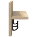 Vægmonteret Jakkeholder Vægmonteret Sonoma eg 40 x 10,5 x 18 cm