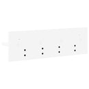 Vægmonteret Jakkeholder Hvid 60 x 10,5 x 18 cm Konstrueret træ