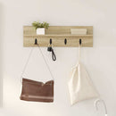 Vægmonteret Jakkeholder Vægmonteret Sonoma eg 60 x 10,5 x 18 cm