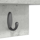 Vægmonteret Jakkeholder Vægmonteret Beton Grå 60 x 10,5 x 18 cm