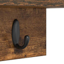 Vægmonteret Jakkeholder Vægmonteret Røget eg 60 x 10,5 x 18 cm