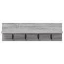 Vægmonteret Jakkeholder Grå Sonoma 60 x 10,5 x 18 cm