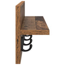 Vægmonteret Jakkeholder Gammelt træ 60 x 10,5 x 18 cm