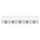 Vægmonteret Jakkeholder Hvid 80 x 10,5 x 18 cm Konstrueret træ