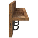 Vægmonteret Jakkeholder Gammelt træ 80 x 10,5 x 18 cm