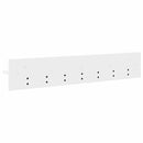 Vægmonteret Jakkeholder Hvid 100 x 10,5 x 18 cm Konstrueret træ