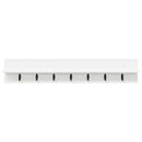 Vægmonteret Jakkeholder Hvid 100 x 10,5 x 18 cm Konstrueret træ