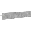 Vægmonteret Jakkeholder Beton Grå 100 x 10,5 x 18 cm