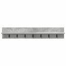 Vægmonteret Jakkeholder Beton Grå 100 x 10,5 x 18 cm
