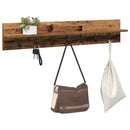 Vægmonteret Jakkeholder Gammelt træ 100 x 10,5 x 18 cm