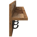 Vægmonteret Jakkeholder Gammelt træ 100 x 10,5 x 18 cm
