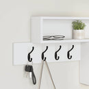 Vægmonteret Jakkeholder Hvid 100 x 12 x 43,5 cm Konstrueret træ