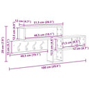 Vægmonteret Jakkeholder Hvid 100 x 12 x 43,5 cm Konstrueret træ