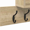 Vægmonteret Jakkeholder med hylde Sonoma eg 100 x 12 x 43,5 cm