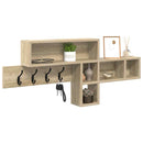 Vægmonteret Jakkeholder med hylde Sonoma eg 100 x 12 x 43,5 cm