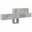 Vægmonteret Jakkeholder med hylde Beton Grå 100 x 12 x 43,5 cm