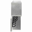Vægmonteret Jakkeholder med hylde Beton Grå 100 x 12 x 43,5 cm