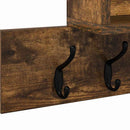 Vægmonteret Jakkeholder med hylde Røget eg 100 x 12 x 43,5 cm