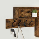 Vægmonteret Jakkeholder med hylde Røget eg 100 x 12 x 43,5 cm