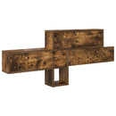 Vægmonteret Jakkeholder med hylde Røget eg 100 x 12 x 43,5 cm